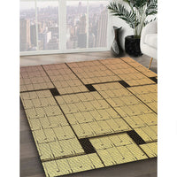 Patterned Orange Rug, pat837brn