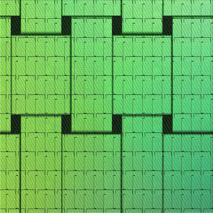 Round Patterned Neon Green Rug, pat837grn