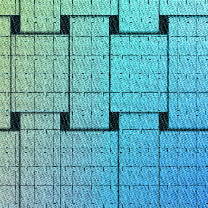 Round Patterned Bright Turquoise Blue Rug, pat837lblu