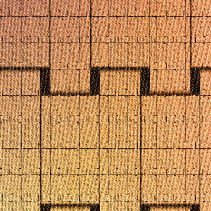 Patterned Orange Rug, pat837org