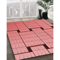 Patterned Red Rug, pat837rd