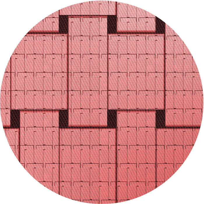 Square Machine Washable Transitional Red Rug in a Living Room, wshpat837rd