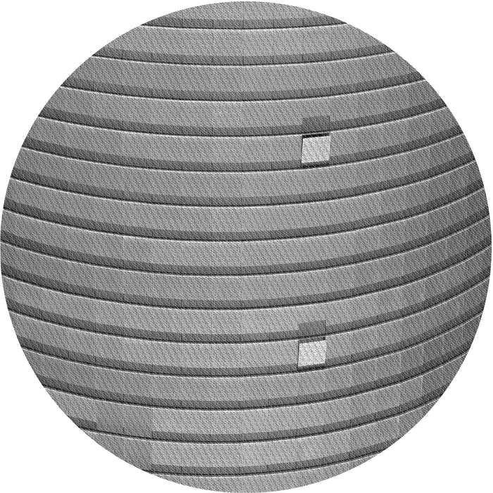 Square Patterned Ash Gray Rug, pat838gry