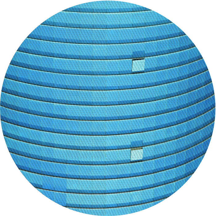 Square Patterned Blue Rug, pat838lblu