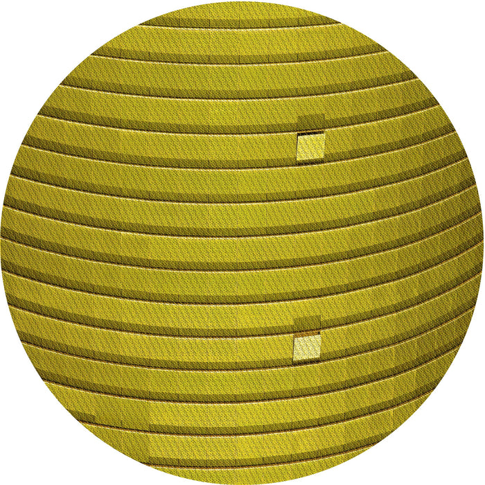 Square Machine Washable Transitional Dark Yellow Green Rug in a Living Room, wshpat838yw