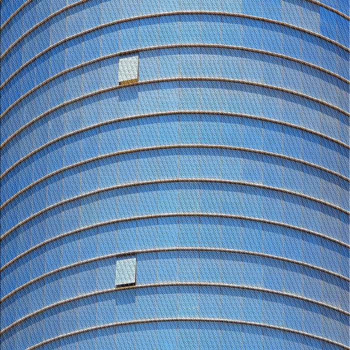 Patterned Sapphire Blue Novelty Rug, pat838