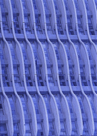 Machine Washable Transitional Sky Blue Rug, wshpat839blu