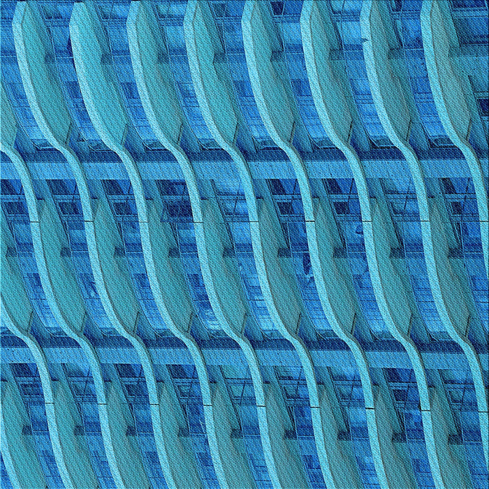 Round Machine Washable Transitional Blue Rug, wshpat839lblu