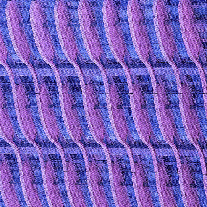 Round Machine Washable Transitional Purple Mimosa Purple Rug, wshpat839pur