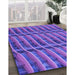 Machine Washable Transitional Purple Mimosa Purple Rug in a Family Room, wshpat839pur