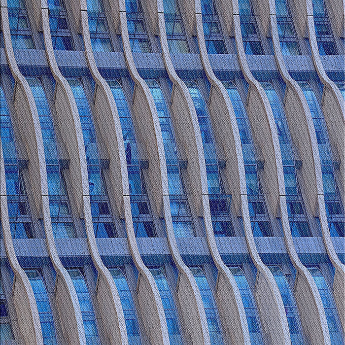 Patterned Blue Novelty Rug, pat839