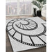 Patterned Off-White Novelty Rug in Family Room, pat83