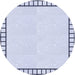 Square Patterned Lavender Blue Rug, pat84blu
