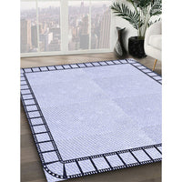 Patterned Lavender Blue Rug, pat84blu