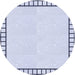 Square Machine Washable Transitional Lavender Blue Rug in a Living Room, wshpat84blu