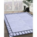 Machine Washable Transitional Lavender Blue Rug in a Family Room, wshpat84blu