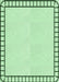 Patterned Mint Green Rug, pat84grn