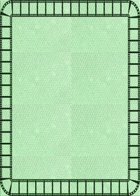 Machine Washable Transitional Mint Green Rug, wshpat84grn