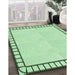 Machine Washable Transitional Mint Green Rug in a Family Room, wshpat84grn