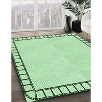 Patterned Mint Green Rug, pat84grn