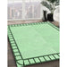 Patterned Mint Green Rug in Family Room, pat84grn