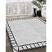 Machine Washable Transitional Platinum Gray Rug in a Family Room, wshpat84gry