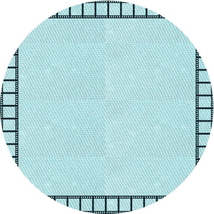 Square Patterned Electric Blue Rug, pat84lblu