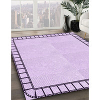 Patterned Lilac Purple Rug, pat84pur