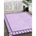 Patterned Lilac Purple Rug in Family Room, pat84pur