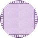 Square Patterned Lilac Purple Rug, pat84pur
