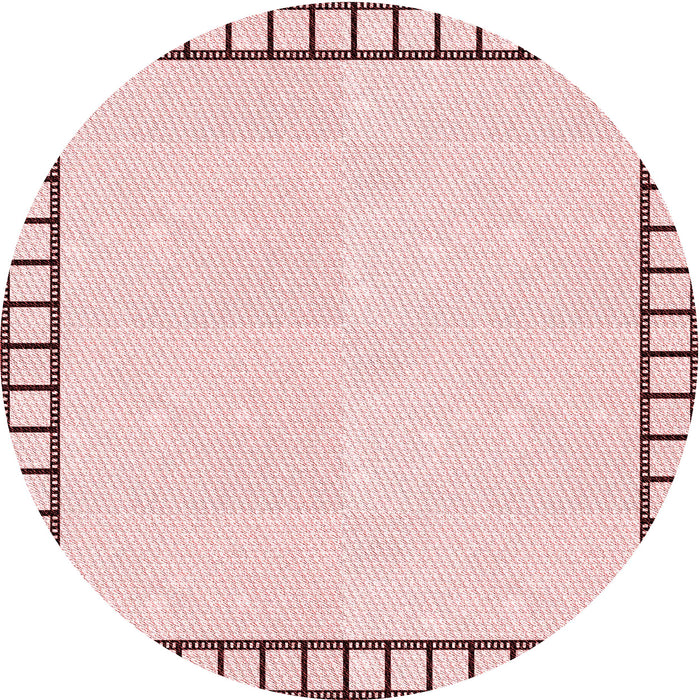 Square Machine Washable Transitional Pink Rug in a Living Room, wshpat84rd