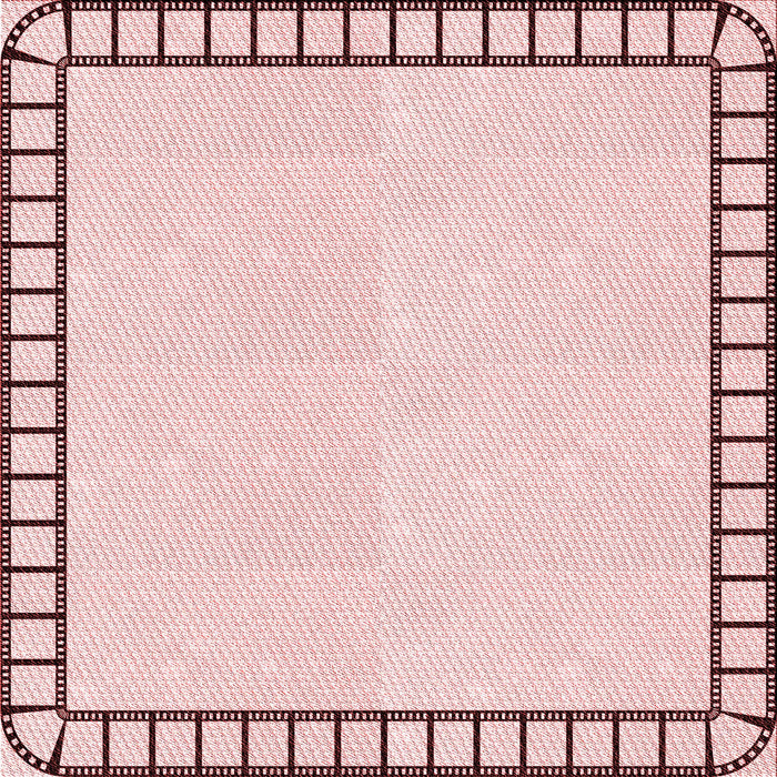 Round Patterned Pink Rug, pat84rd