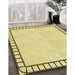 Patterned Sun Yellow Rug in Family Room, pat84yw