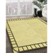 Machine Washable Transitional Sun Yellow Rug in a Family Room, wshpat84yw