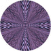 Square Patterned Plum Purple Rug, pat840blu