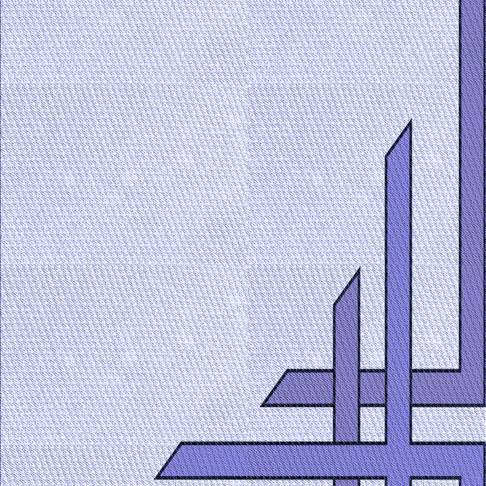 Patterned Lavender Blue Rug, pat841blu