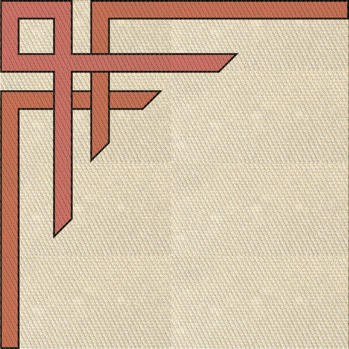 Round Patterned Peru Brown Rug, pat841brn