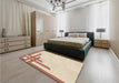 Patterned Peru Brown Rug in a Bedroom, pat841brn