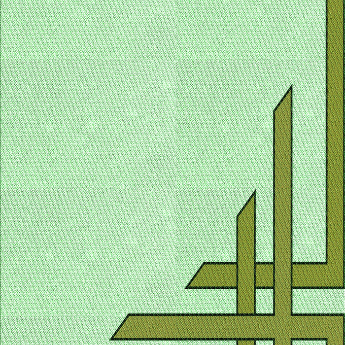 Patterned Green Rug, pat841grn