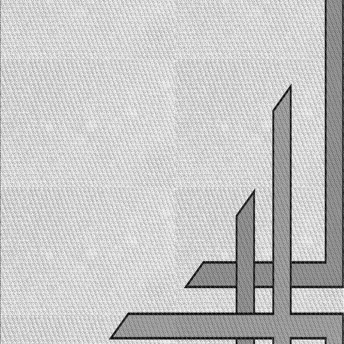 Patterned Platinum Gray Rug, pat841gry