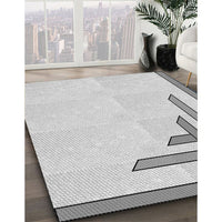 Patterned Platinum Gray Rug, pat841gry