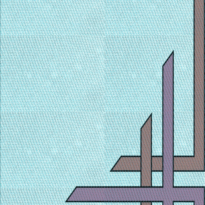 Patterned Koi Blue Rug, pat841lblu