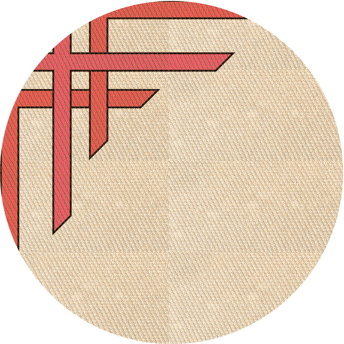 Square Patterned Navajo White Gold Rug, pat841org