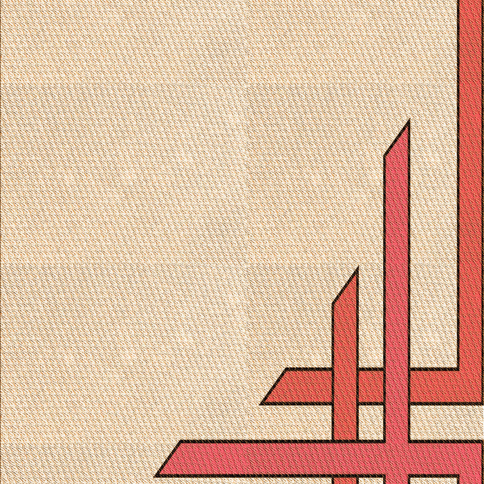 Patterned Navajo White Gold Rug, pat841org