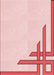 Patterned Light Rose Pink Rug, pat841rd