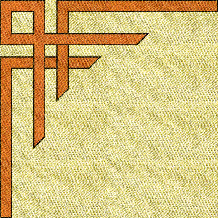 Round Machine Washable Transitional Sun Yellow Rug, wshpat841yw