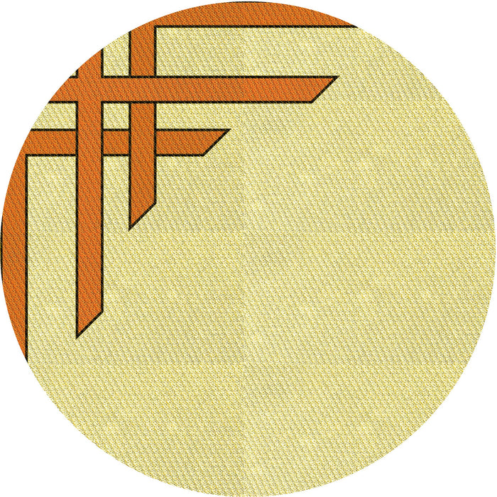 Square Patterned Sun Yellow Rug, pat841yw