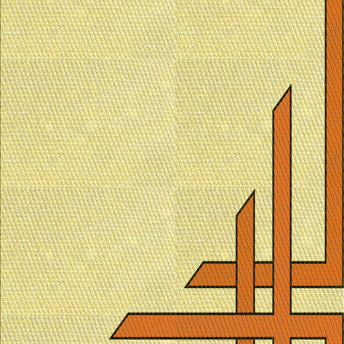 Patterned Sun Yellow Rug, pat841yw