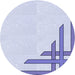 Square Patterned Lavender Blue Rug, pat842blu
