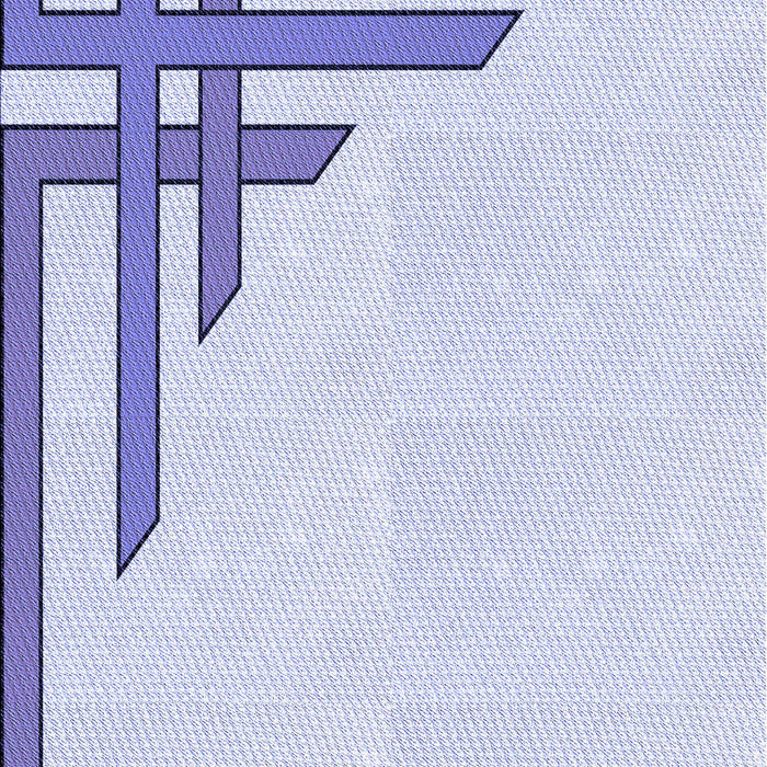 Patterned Lavender Blue Rug, pat842blu